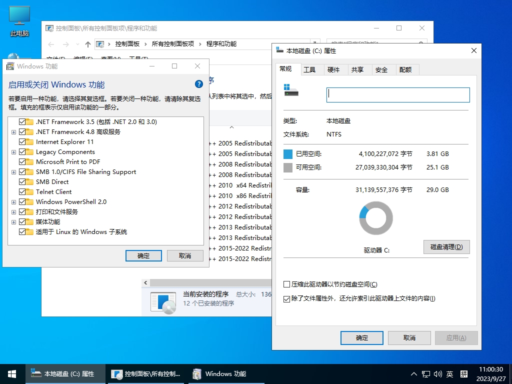 小修 Windows 10 Pro 22H2 19045.5856 轻度精简版 二合一 [1.55G](2025-5-20)-图片2